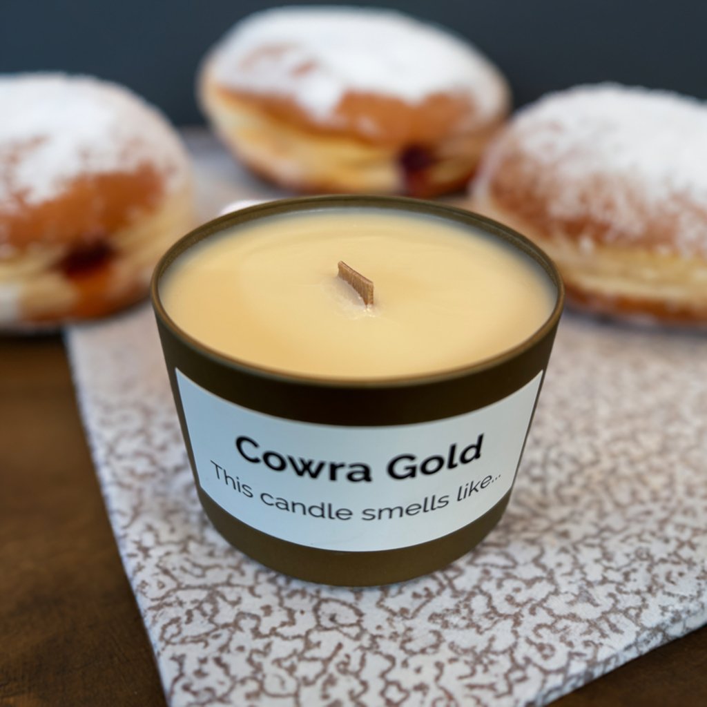 Cowra Gold "Hot Jam Doughnut" Candle - Cowra Gold